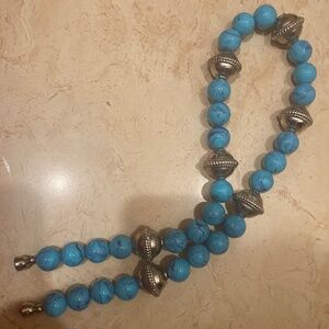 Turquoise beaded necklace